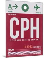 CPH Copenhagen Luggage Tag 2-NaxArt-Mounted Art Print