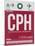 CPH Copenhagen Luggage Tag 2-NaxArt-Mounted Art Print