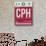 CPH Copenhagen Luggage Tag 2-NaxArt-Art Print displayed on a wall