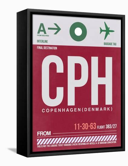 CPH Copenhagen Luggage Tag 2-NaxArt-Framed Stretched Canvas