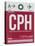 CPH Copenhagen Luggage Tag 2-NaxArt-Stretched Canvas