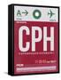 CPH Copenhagen Luggage Tag 2-NaxArt-Framed Stretched Canvas