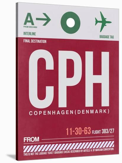 CPH Copenhagen Luggage Tag 2-NaxArt-Stretched Canvas