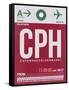 CPH Copenhagen Luggage Tag 2-NaxArt-Framed Stretched Canvas