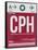 CPH Copenhagen Luggage Tag 2-NaxArt-Framed Stretched Canvas