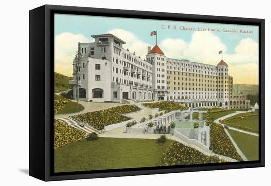 CPR Chateau, Lake Louise, Canadian Rockies-null-Framed Stretched Canvas
