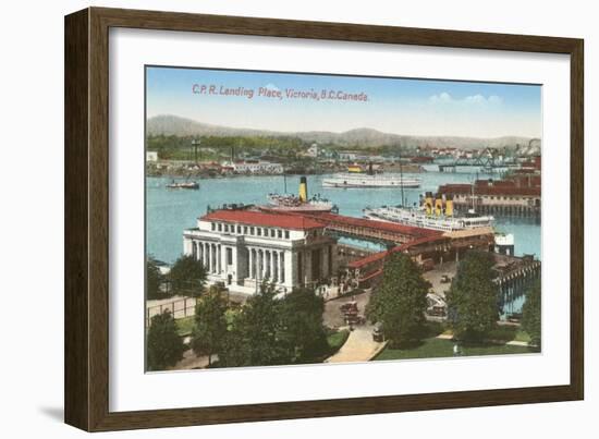 CPR Landing Place, Victoria, British Columbia-null-Framed Art Print