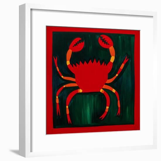 Crab,1998,(oil on linen)-Cristina Rodriguez-Framed Giclee Print