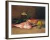 Crab and Red Mullet-Jules Ernest Renoux-Framed Giclee Print