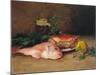 Crab and Red Mullet-Jules Ernest Renoux-Mounted Giclee Print