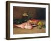 Crab and Red Mullet-Jules Ernest Renoux-Framed Giclee Print