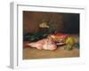 Crab and Red Mullet-Jules Ernest Renoux-Framed Giclee Print