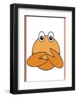 Crab - Animaru Cartoon Animal Print-Animaru-Framed Giclee Print