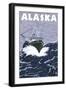 Crab Boat, Alaska-Lantern Press-Framed Art Print