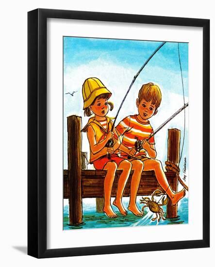 Crab Fishing - Jack & Jill-Joy Friedman-Framed Giclee Print