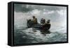 Crab Fishing-Winslow Homer-Framed Stretched Canvas