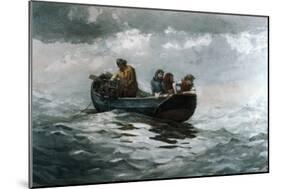 Crab Fishing-Winslow Homer-Mounted Giclee Print