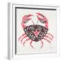 Crab in Pink and Grey-Cat Coquillette-Framed Premium Giclee Print