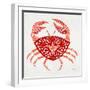 Crab in Red-Cat Coquillette-Framed Premium Giclee Print