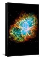 Crab Nebula Space Photo Art Poster Print-null-Framed Stretched Canvas