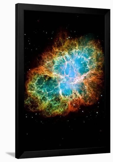 Crab Nebula Space Photo Art Poster Print-null-Framed Poster
