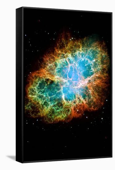 Crab Nebula Space Photo-null-Framed Stretched Canvas