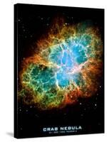 Crab Nebula Text Space Photo Art Poster Print-null-Stretched Canvas