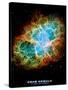 Crab Nebula Text Space Photo Art Poster Print-null-Stretched Canvas