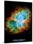 Crab Nebula Text Space Photo Art Poster Print-null-Stretched Canvas