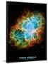 Crab Nebula Text Space Photo Art Poster Print-null-Framed Poster