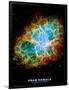 Crab Nebula Text Space Photo Art Poster Print-null-Framed Poster