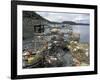 Crab Pots on Shore of Cornet Bay, Whidbey Island, Washington, USA-William Sutton-Framed Photographic Print