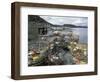 Crab Pots on Shore of Cornet Bay, Whidbey Island, Washington, USA-William Sutton-Framed Photographic Print