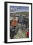 Crab pots piled up on the wharf at Portmagee, Skelligs Ring, Ring of Kerry, County Kerry, Munster, -Nigel Hicks-Framed Photographic Print