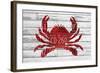 Crab-Design Turnpike-Framed Giclee Print