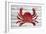 Crab-Design Turnpike-Framed Giclee Print