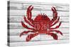 Crab-Design Turnpike-Stretched Canvas