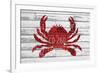 Crab-Design Turnpike-Framed Giclee Print