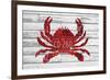 Crab-Design Turnpike-Framed Giclee Print