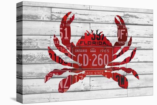 Crab-Design Turnpike-Stretched Canvas