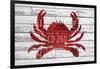 Crab-Design Turnpike-Framed Giclee Print