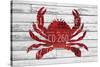 Crab-Design Turnpike-Stretched Canvas