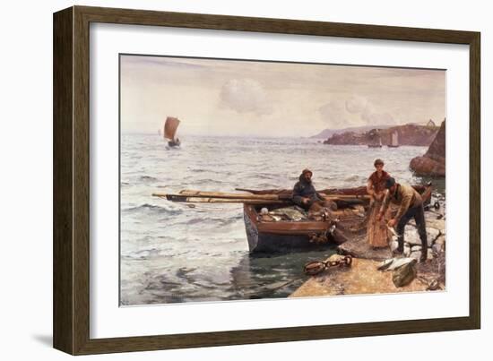 Crabber's Bait-Charles Napier Hemy-Framed Giclee Print