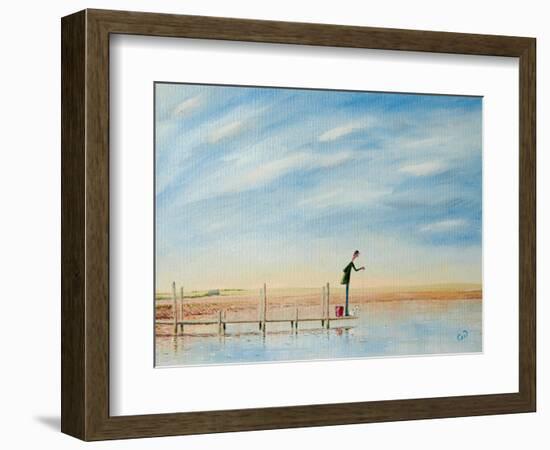 Crabbing (2) 2016 (Oil on Canvas)-Chris Ross Williamson-Framed Giclee Print