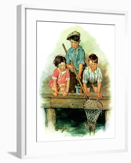 "Crabbing,"August 1, 1931-Ellen Pyle-Framed Giclee Print