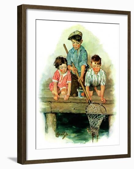 "Crabbing,"August 1, 1931-Ellen Pyle-Framed Giclee Print