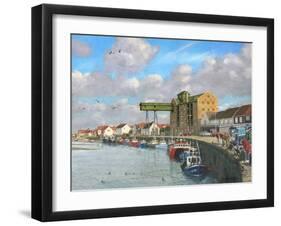 Crabbing - Wells Next to the Sea, Norfolk-Richard Harpum-Framed Art Print