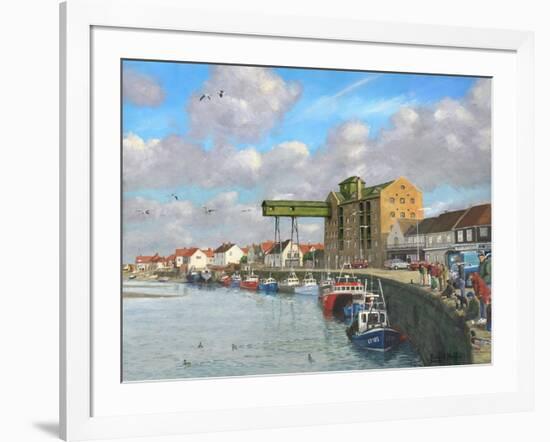 Crabbing - Wells Next to the Sea, Norfolk-Richard Harpum-Framed Art Print