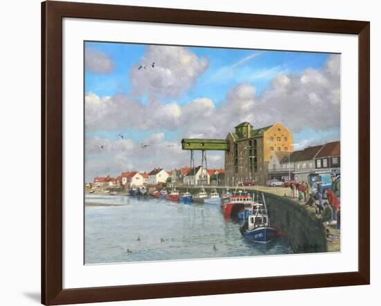 Crabbing - Wells Next to the Sea, Norfolk-Richard Harpum-Framed Art Print