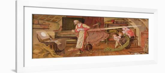 Crabtree Watching the Transit of Venus in 1639-Ford Madox Brown-Framed Giclee Print